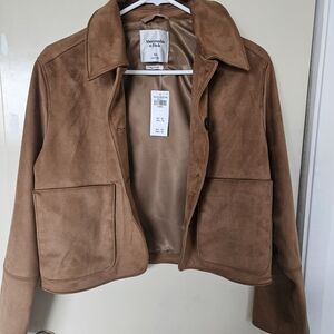 Abercrombie & Fitch Women's Brown Suede Blazer